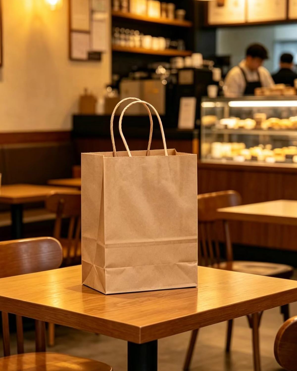 Thumbnail 5 de Gcardist 50-Pack Brown Paper Gift Bags with Handles (Medium, 10.6x8.3x4.3)