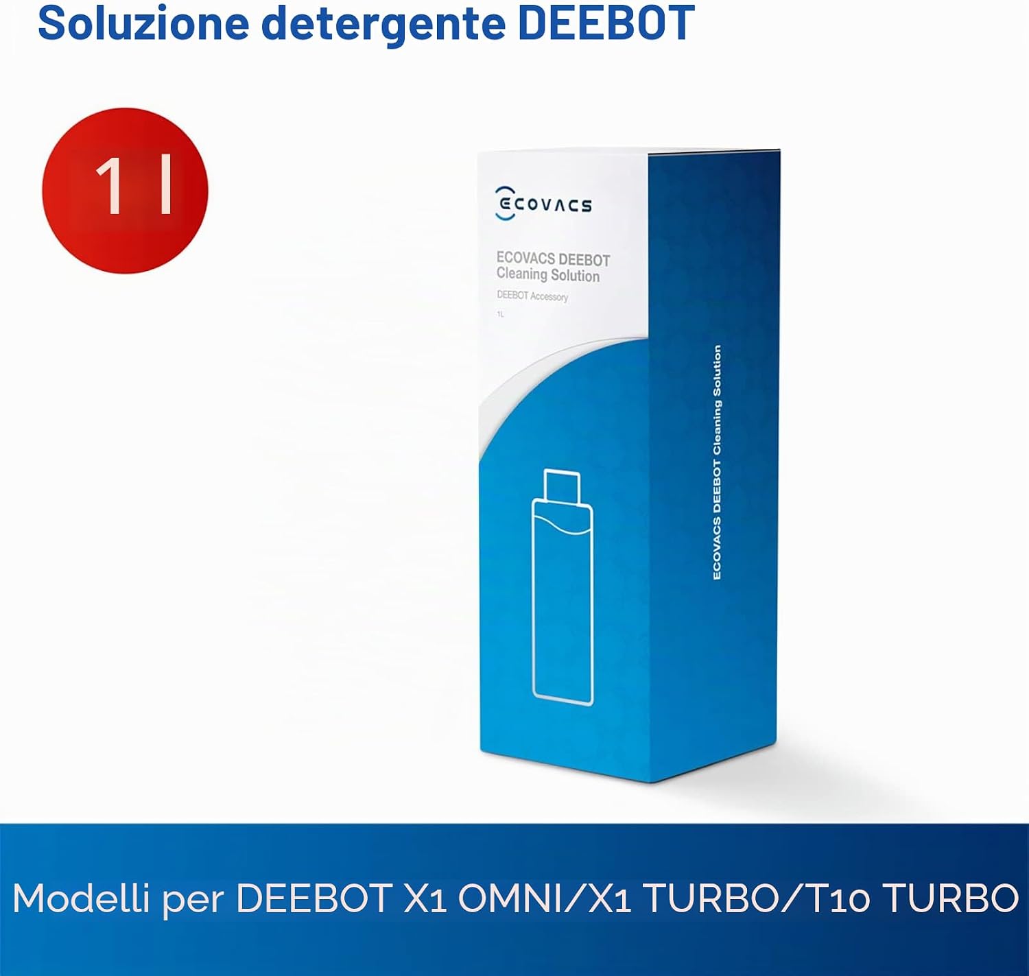 Detalle 2 de ECOVACS Soluzione detergente 1L per DEEBOT – pulizia delicata, sicura e a bassa schiuma