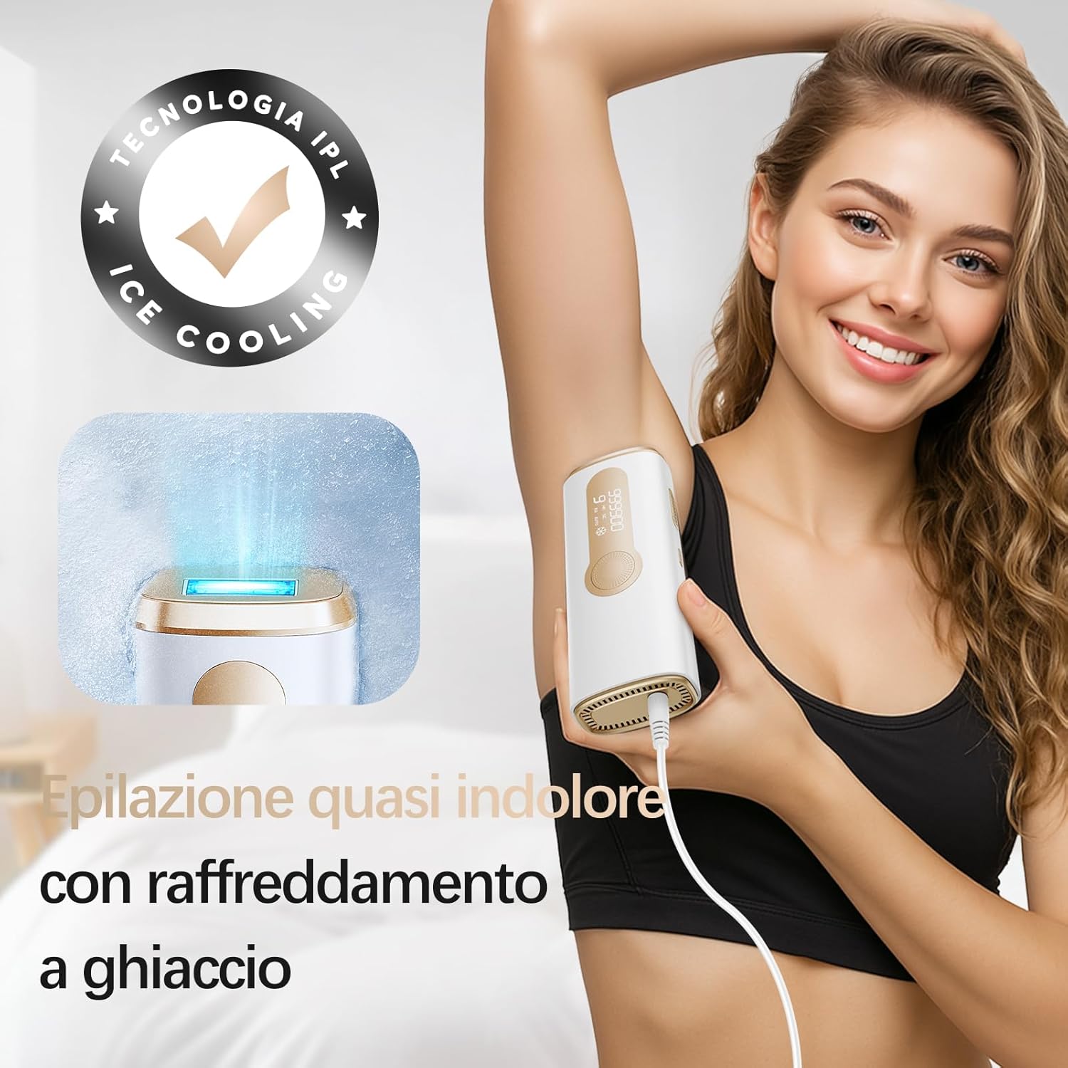 Detalle 2 de Haarlosy OPI03 epilatore IPL 3 in 1 999000 flash
