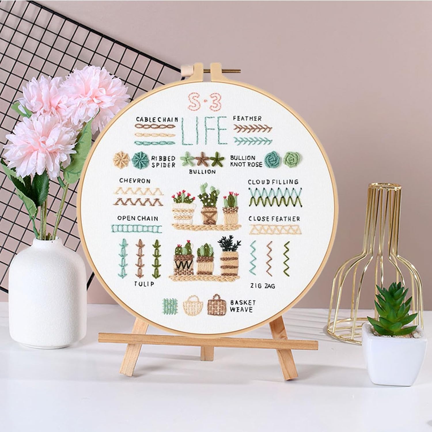 Thumbnail 6 de 3 Sets Embroidery Stitch Practice Kit for Beginners – Absolute Starter Kit for All Ages