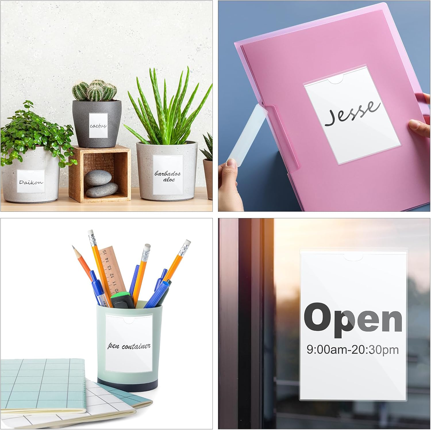 Thumbnail 4 de Vicloon pochettes adhésives transparentes 10 pcs pour cartes et permis de stationnement (env. 8 x 12 cm)