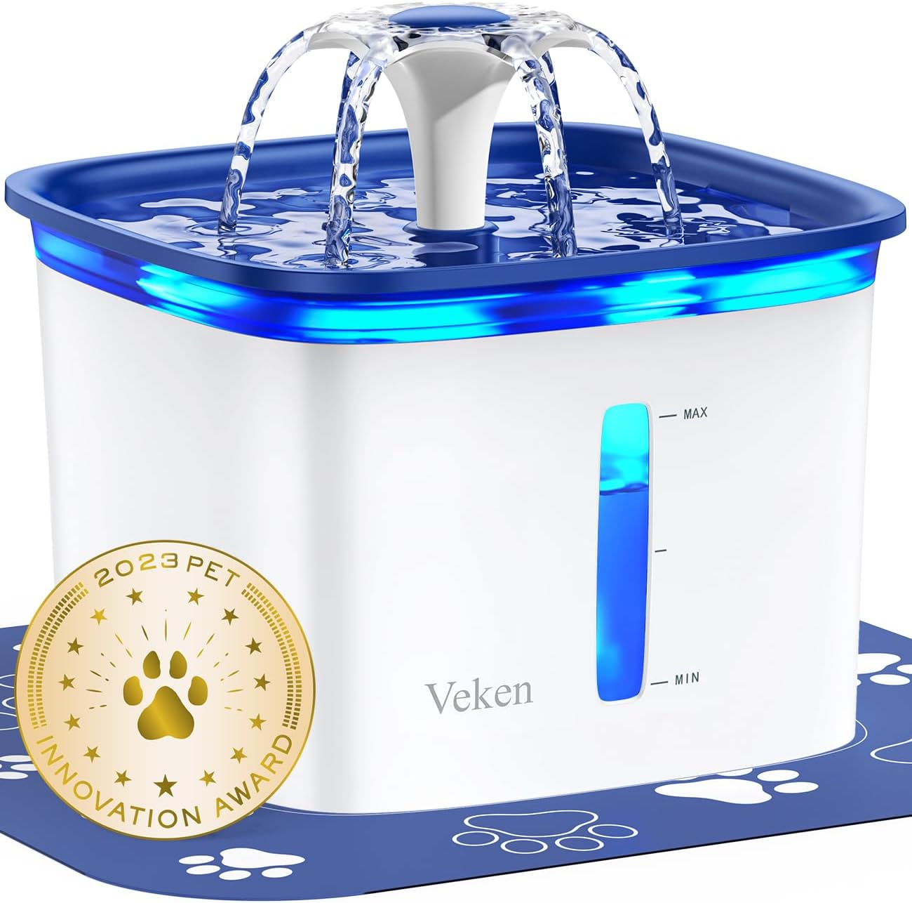 Detalle de Veken 2.8L Pet Fountain with Filters