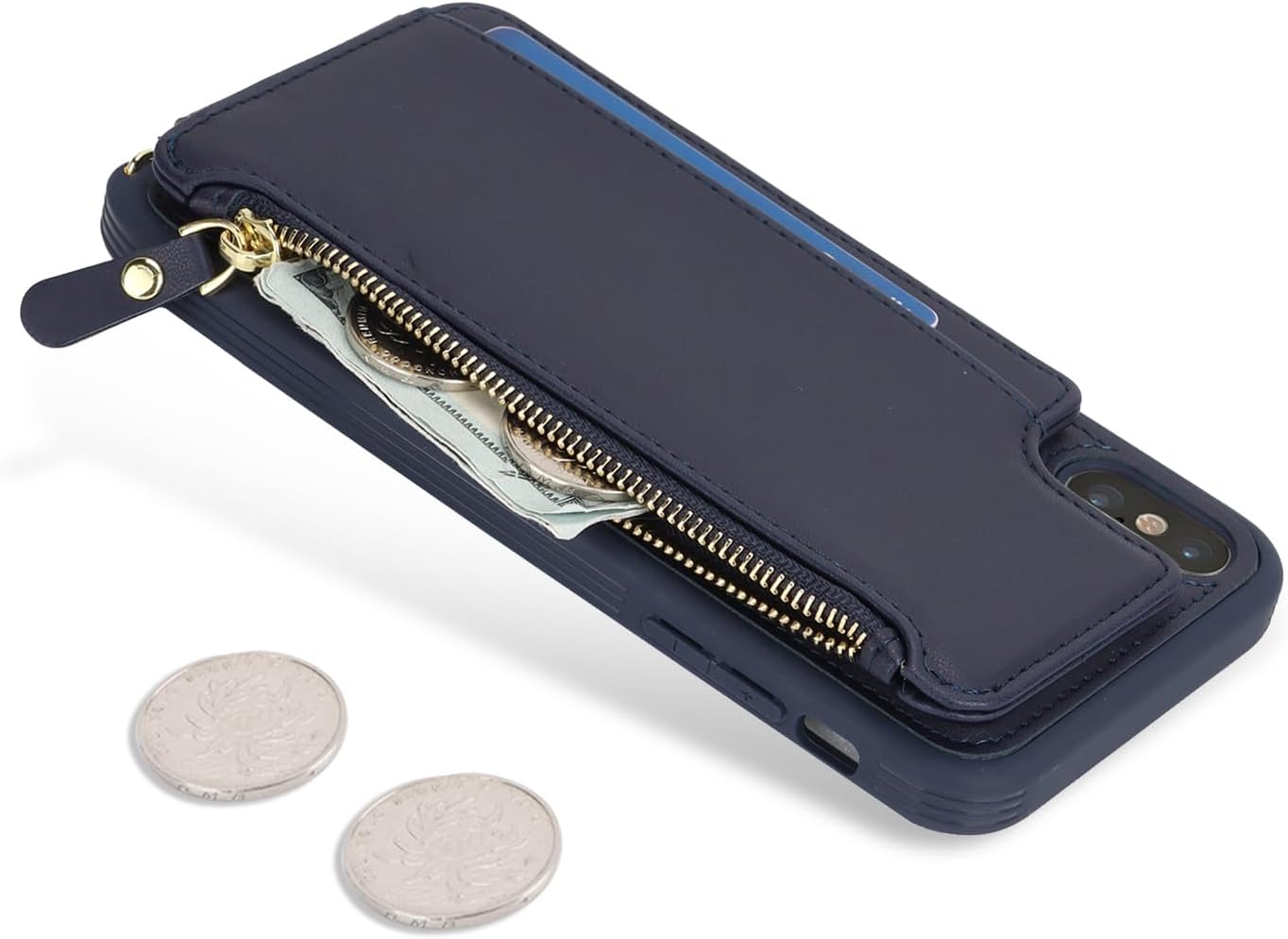 Thumbnail 6 de SailorTech Handyhülle für iPhone XS Max mit Kartenfach und verstellbarer Halskette – Blau