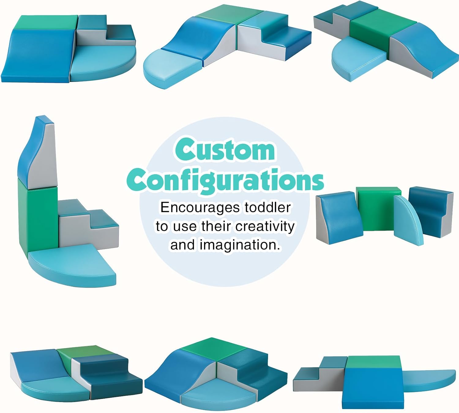 Thumbnail 2 de TODIBY 4-Piece Soft Climbing Blocks for Toddlers