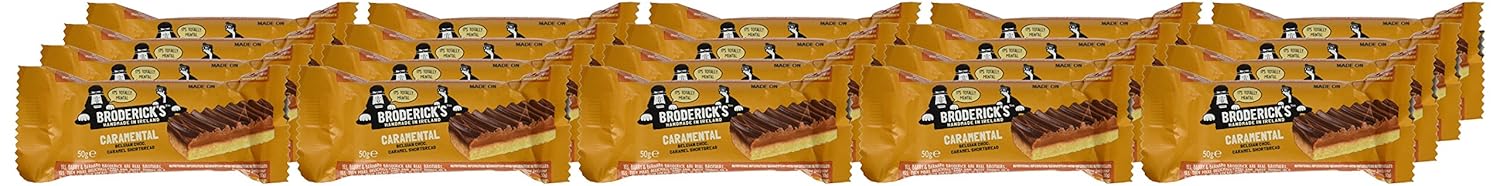 Detalle de Broderick's Kuchen Riegel Caramel Slice – 20er Pack (20 x 50 g)