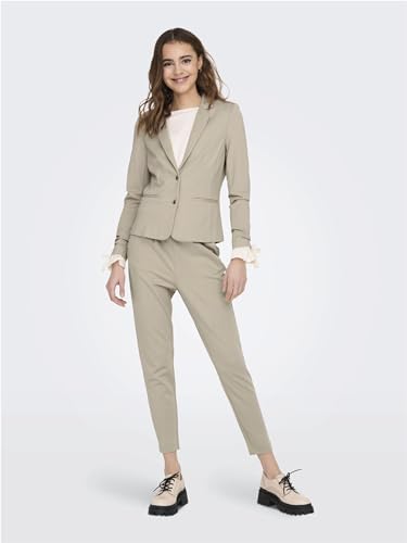 Detalle de ONLY Damen Onlpoptrash Life Easy Col Pant PNT Noos Regular Fit Hose mit Kordelzugverschluss – Lounge & Freizeit