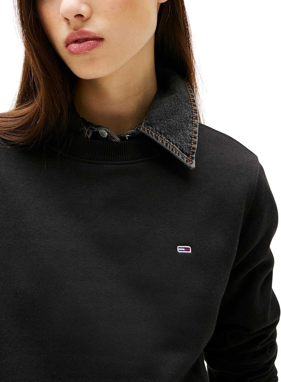 Thumbnail 2 de Tommy Jeans Damen Pullover mit Rundhalsausschnitt (Crew Neck) im Regular Fit