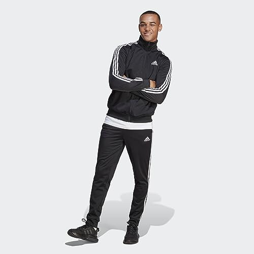Thumbnail 1 de adidas Men's Sportswear Basic 3 Stripes Tricot Track Suit – Black, Size L