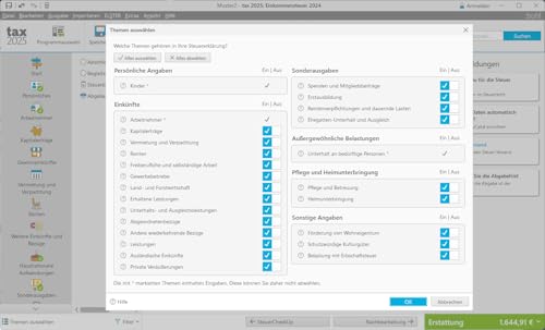 Thumbnail 9 de Tax 2025 (für Steuerjahr 2024) – Digitaler Download von Buhl Data Service
