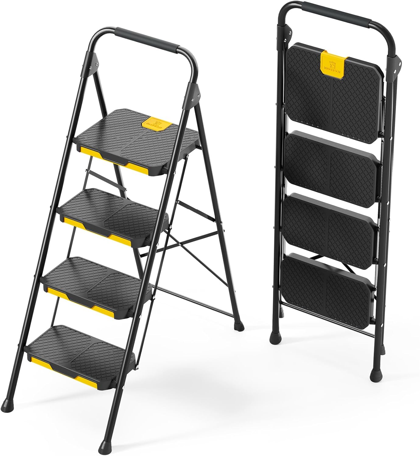 KINGRACK Escalera Plegable 4 Peldaños 360 kg