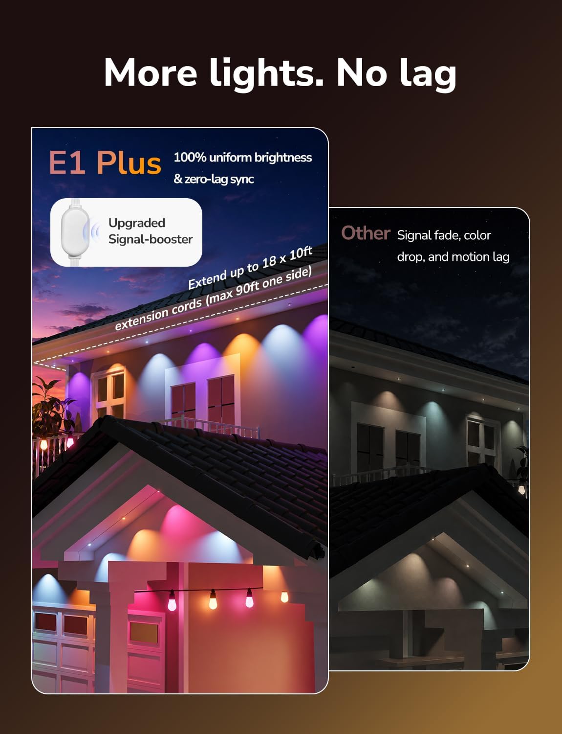 Detalle de Lepro permanent outdoor lights 50 ft