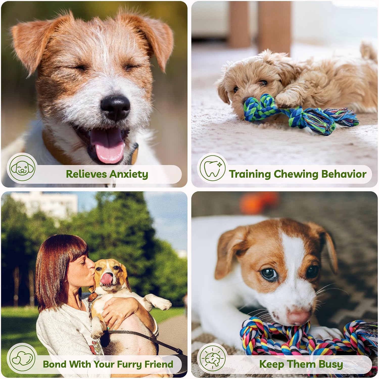 Detalle 2 de SHARLOVY Puppy Teething Toys 2 Pack