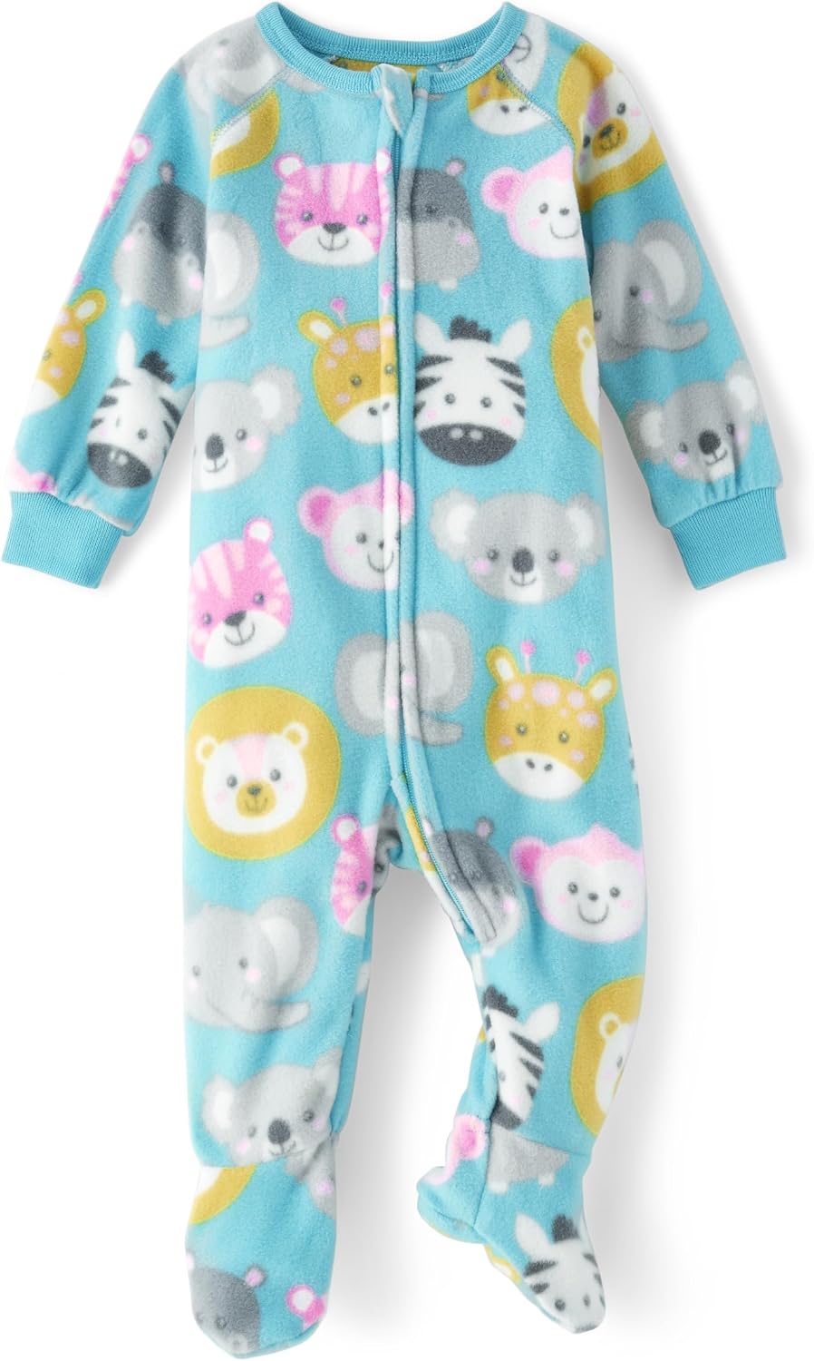 Detalle de The Children's Place 3041170 Baby & Toddler Fleece Footed Pajamas, Zip-Front