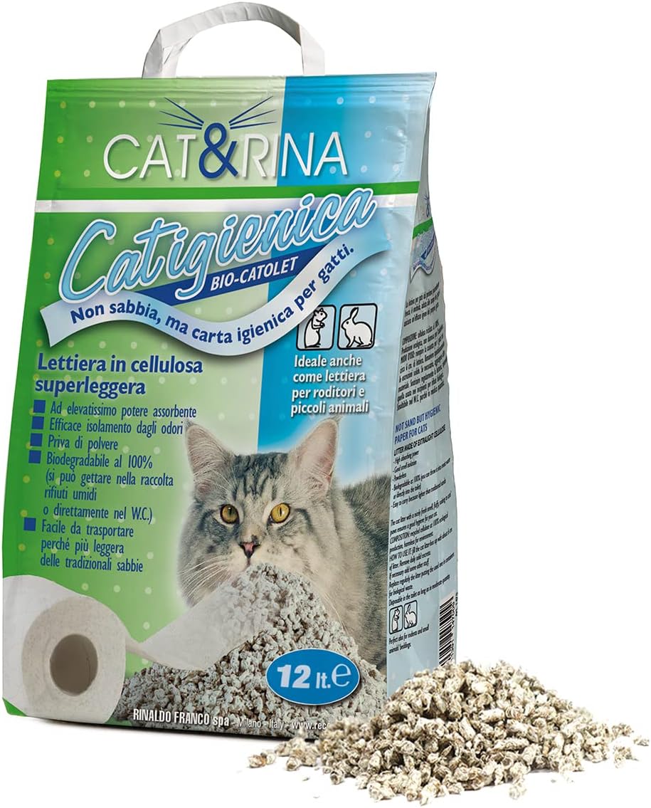 Thumbnail 6 de Cat&Rina BeNatural Tofu klumpende Katzenstreu, 5,5 l (pflanzlich & kompostierbar), 3 Stück