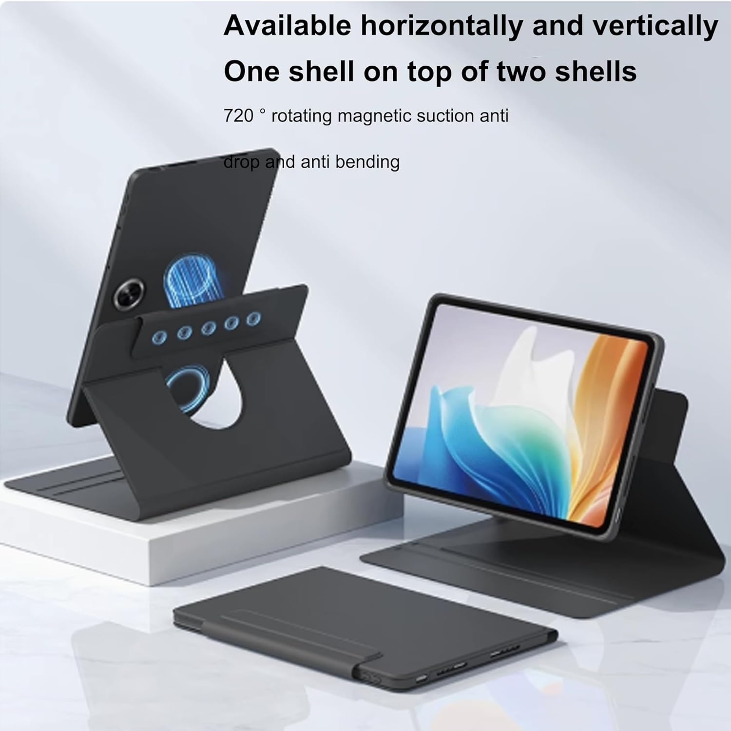 Thumbnail 1 de zZjoOoj Hülle für OnePlus Pad Lite / Oppo Pad SE 11 Zoll – 360° magnetische, teilbare Schutzhülle mit Ständer