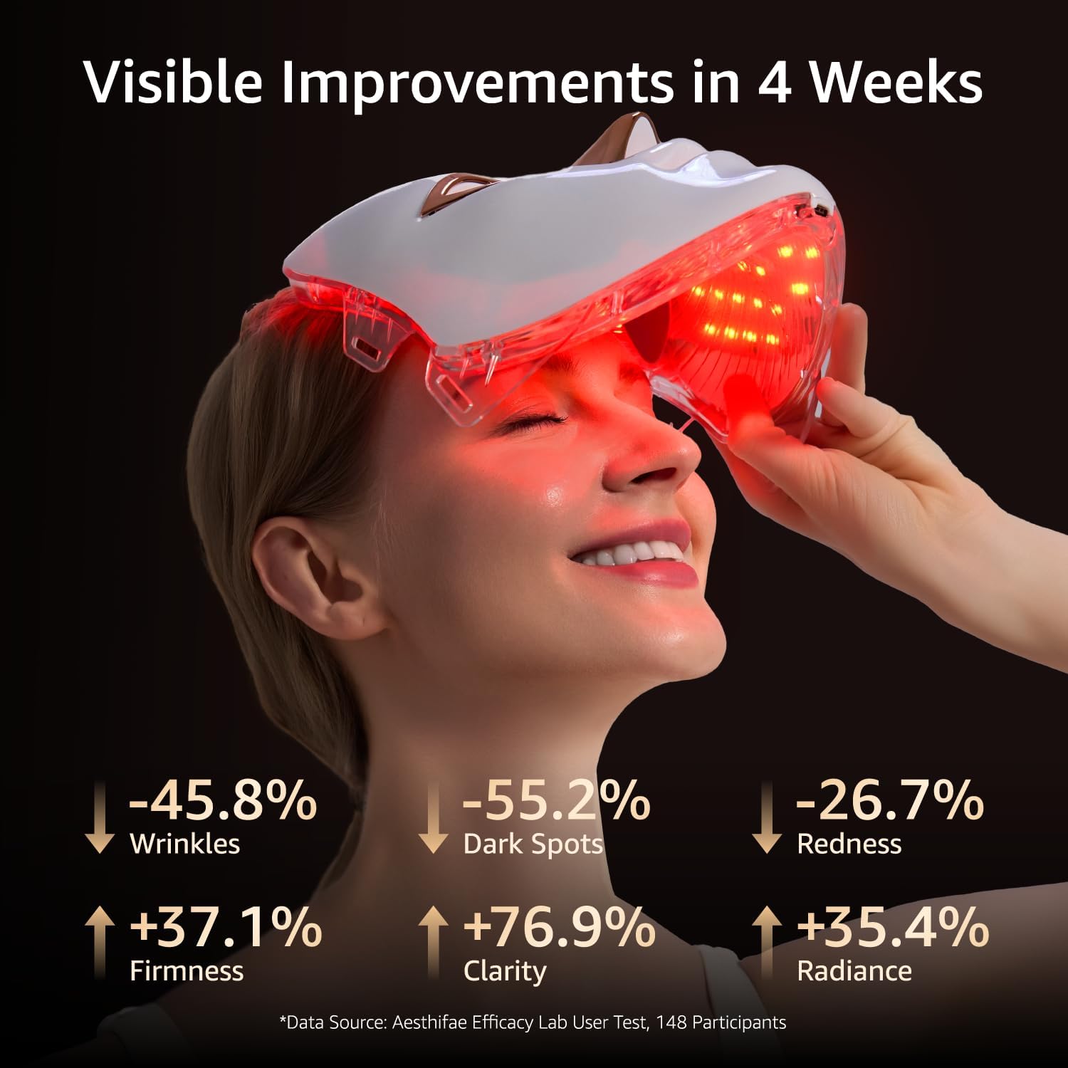 Thumbnail 1 de Aesthifae LED Face Mask: 7-in-1 Cordless Red Light Therapy for Wrinkles