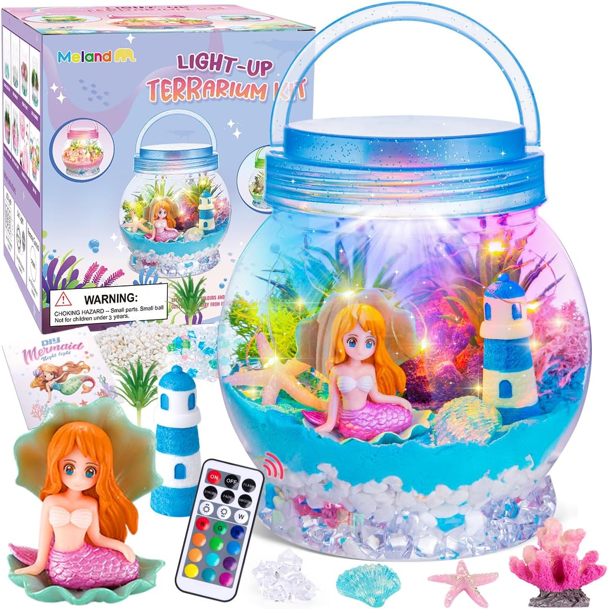 Detalle de MELAND Mermaid Terrarium Kit for kids