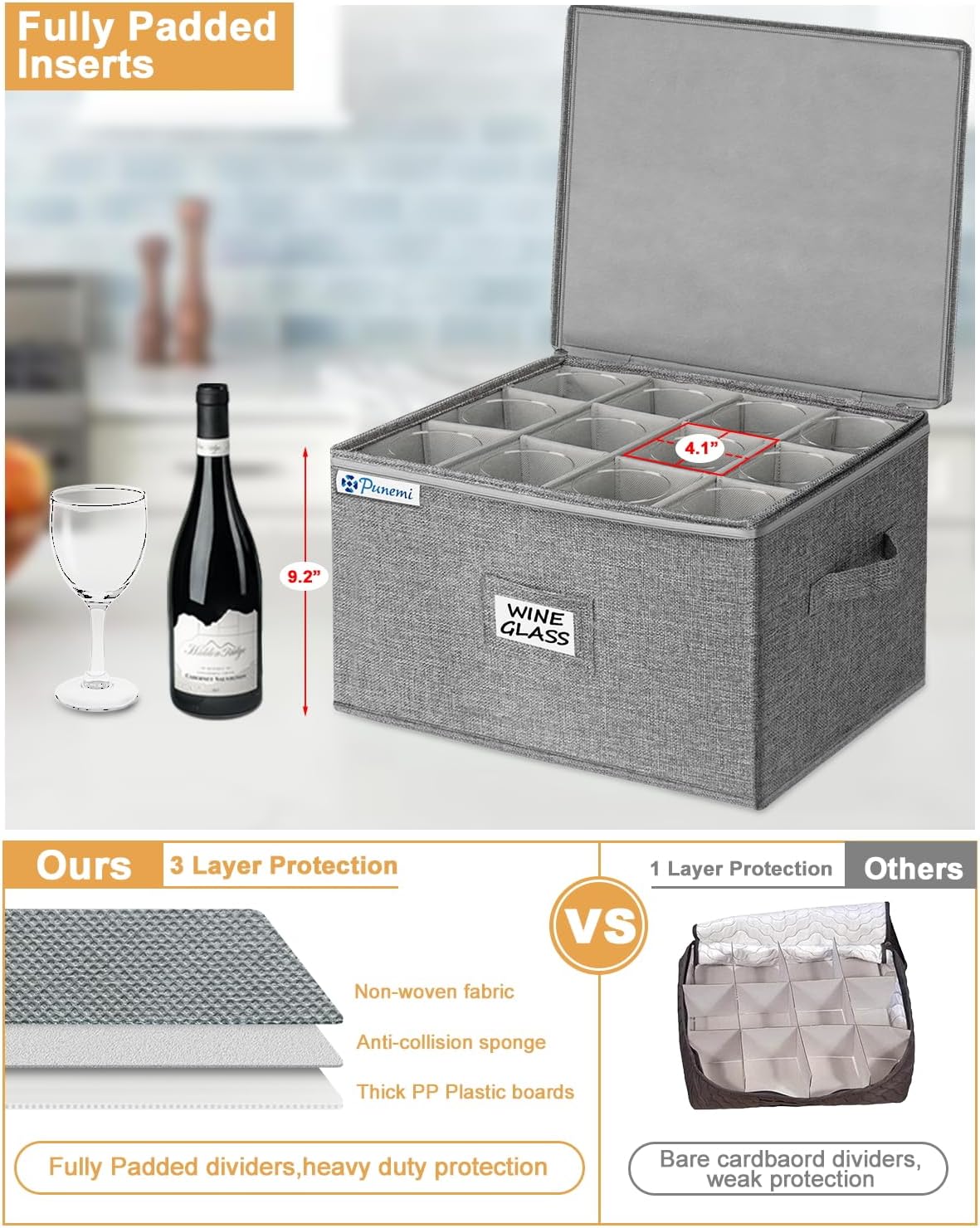 Thumbnail 4 de punemi Wine Glass Storage Box ⚖