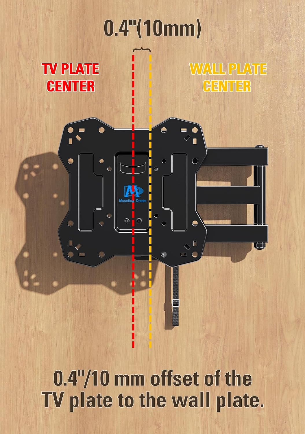 Detalle 2 de Mounting Dream MD2210 RV TV Mount, Full-Motion and Lockable, for 17–43-inch TVs