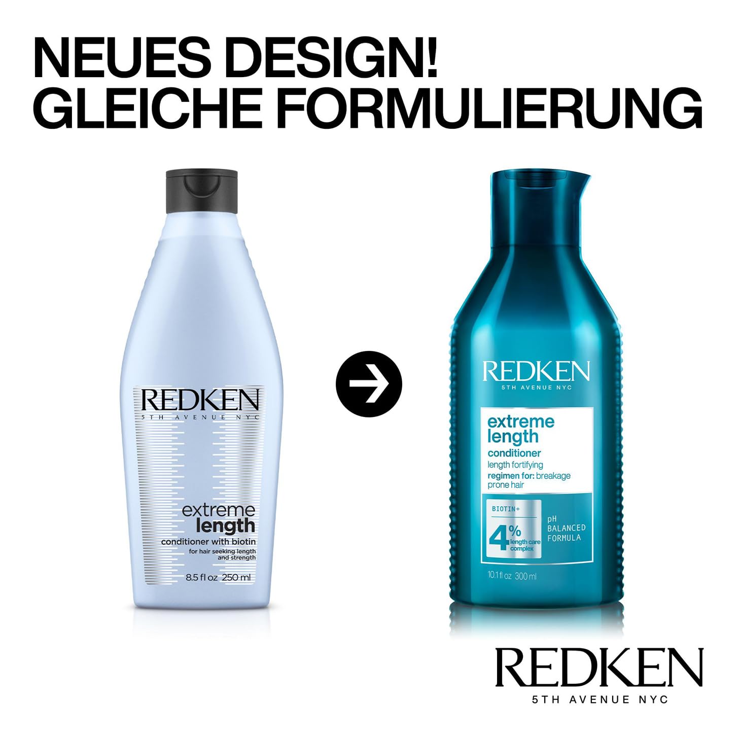 Thumbnail 1 de Redken Extreme Length Conditioner Spülung für lange Haare (Anti-Haarbruch) mit Biotin & Rizinusöl, 300 ml
