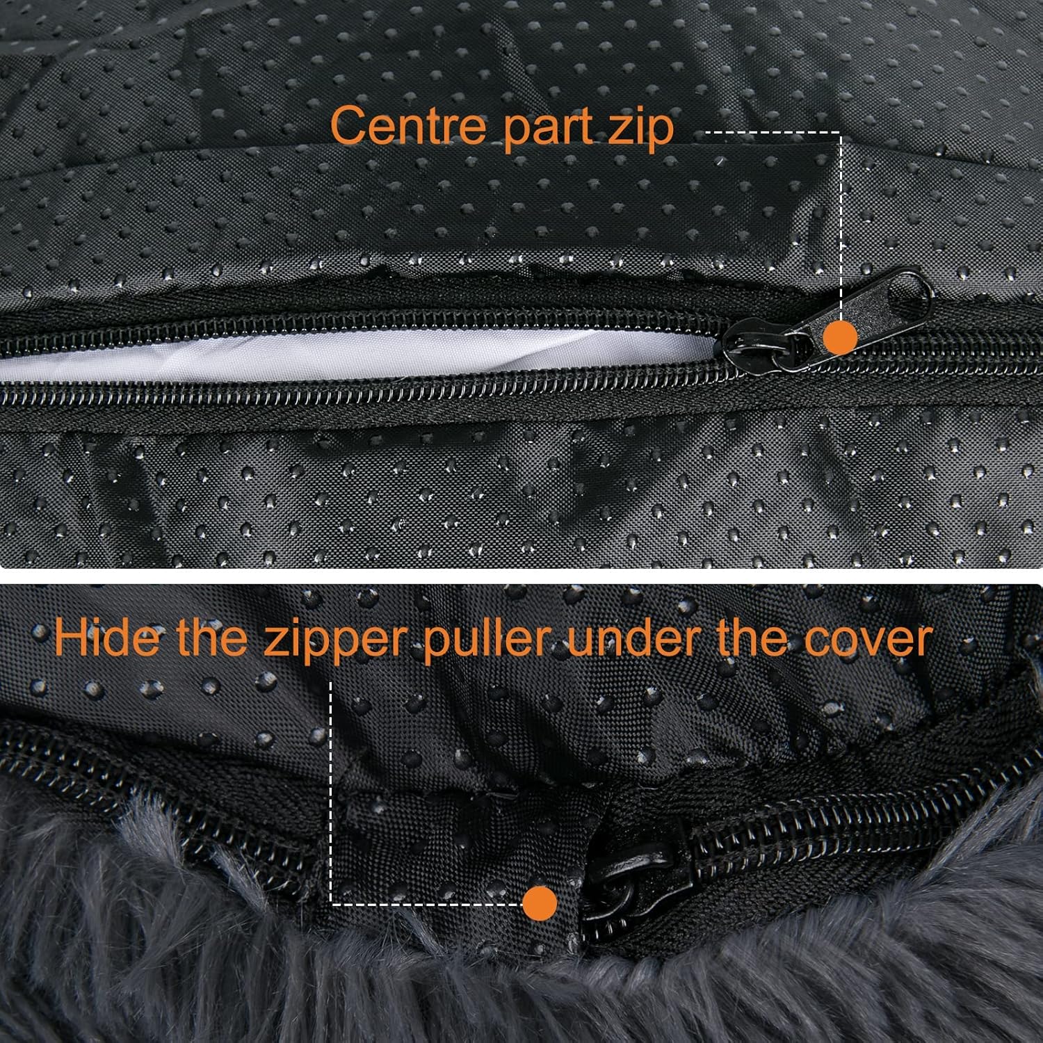 Thumbnail 2 de Donut Dog Bed Medium (60cm) – Washable, removable cover calming plush pet bed