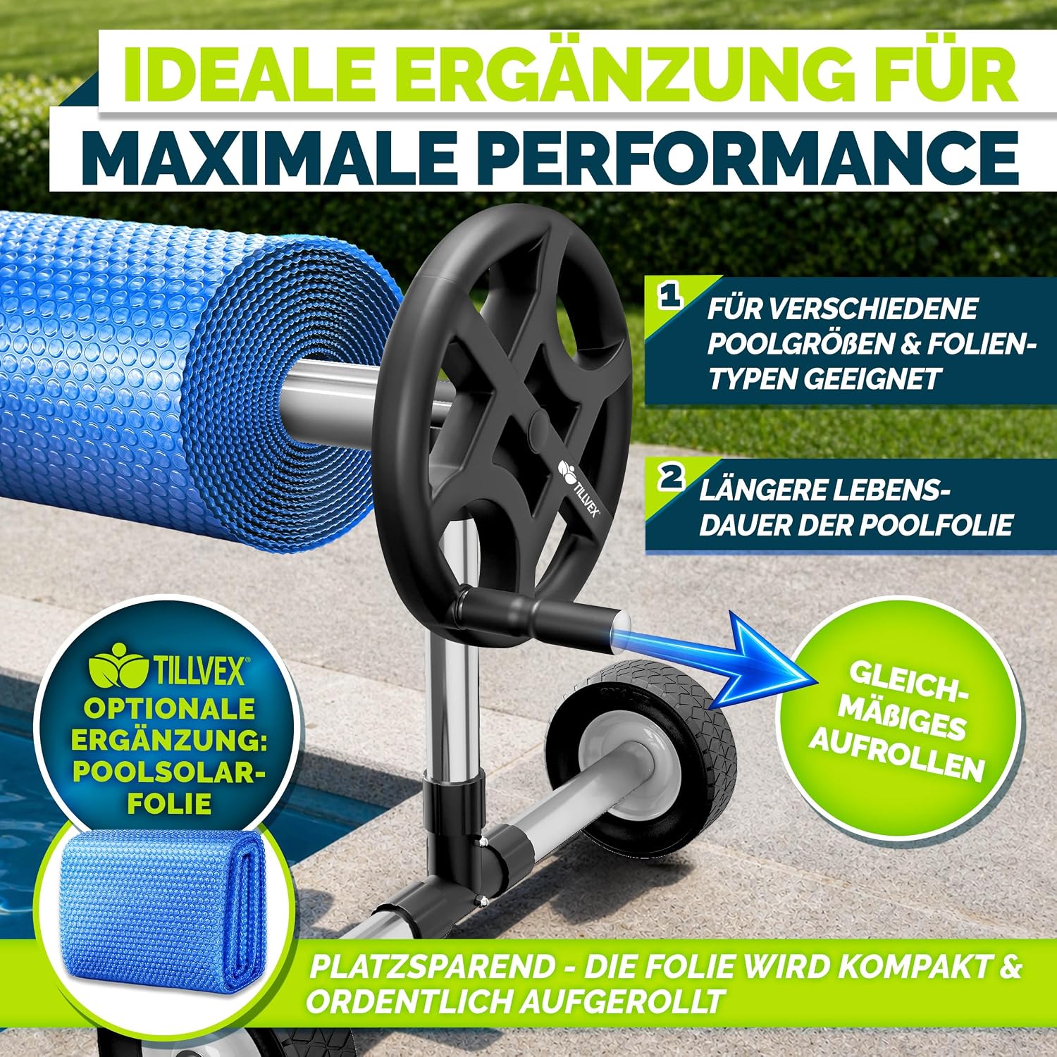 Thumbnail 6 de tillvex PARST zwembadoproller 3–5,70 m met aluminium buis en thermometer