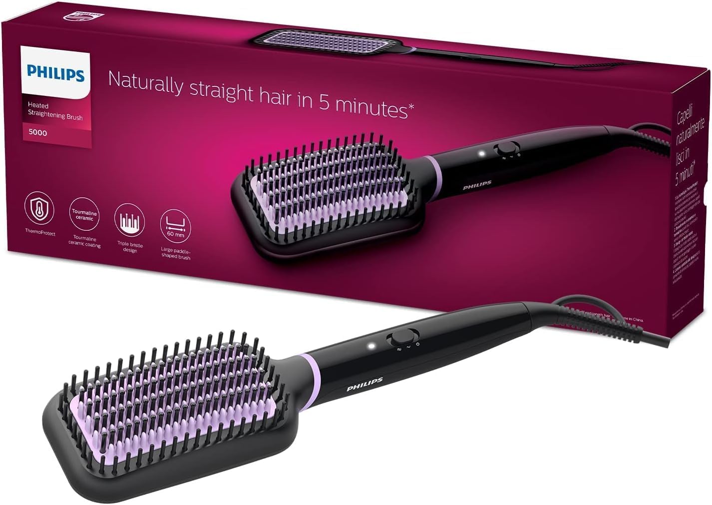 Detalle de Philips BHH880/00 Glättbürste 200 °C 💇♀