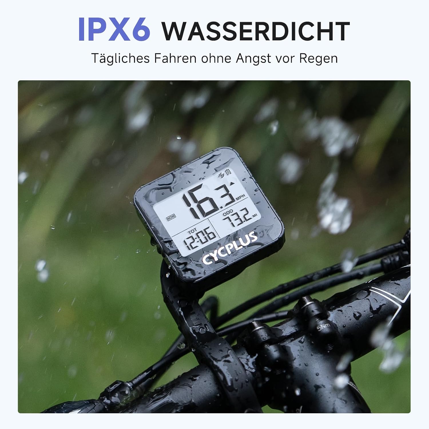 Thumbnail 6 de CYCPLUS GPS Fahrradcomputer G1 – Wasserdichter Radcomputer, GPS-Tachometer, IPX6, Drahtlos
