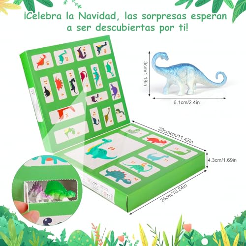 Detalle 2 de Calendrier de l’Avent OKYUK 2025 avec 24 dinosaures 📅