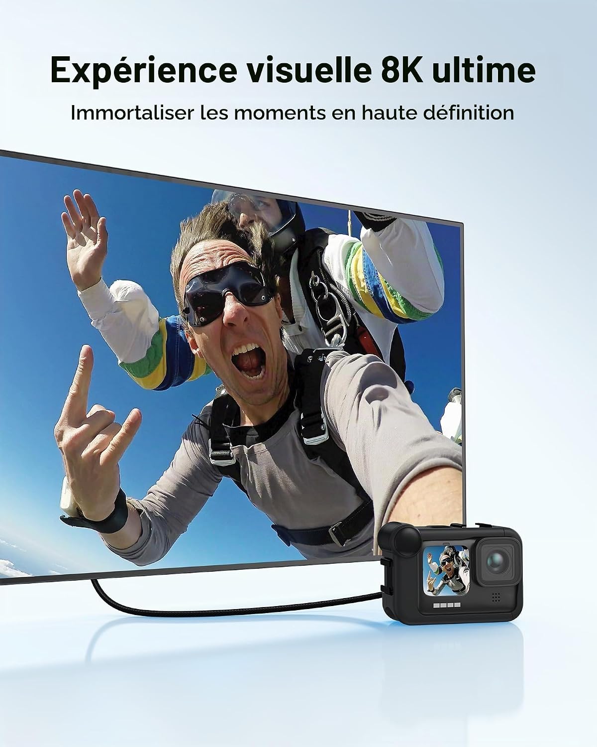 Thumbnail 1 de Silkland 8K Micro-HDMI-naar-HDMI 2.1-kabel van 1 m met HDR en eARC