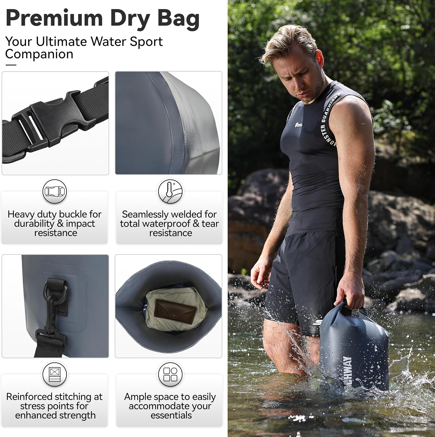Thumbnail 1 de MARCHWAY Floating Waterproof Dry Bag Backpack (5L–40L)