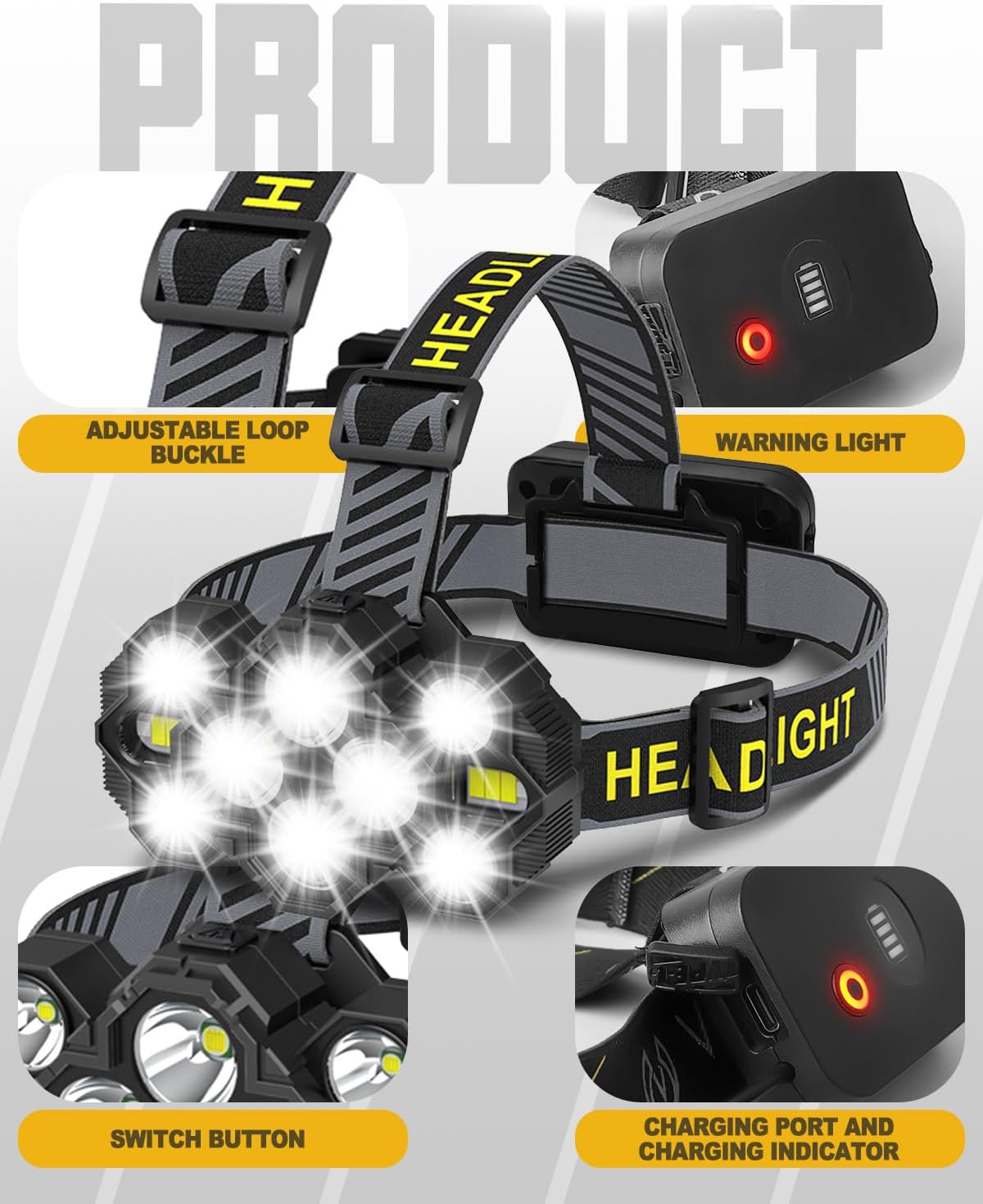 Thumbnail 2 de MOXTOYU Super Bright 22k Lumens Head Torch