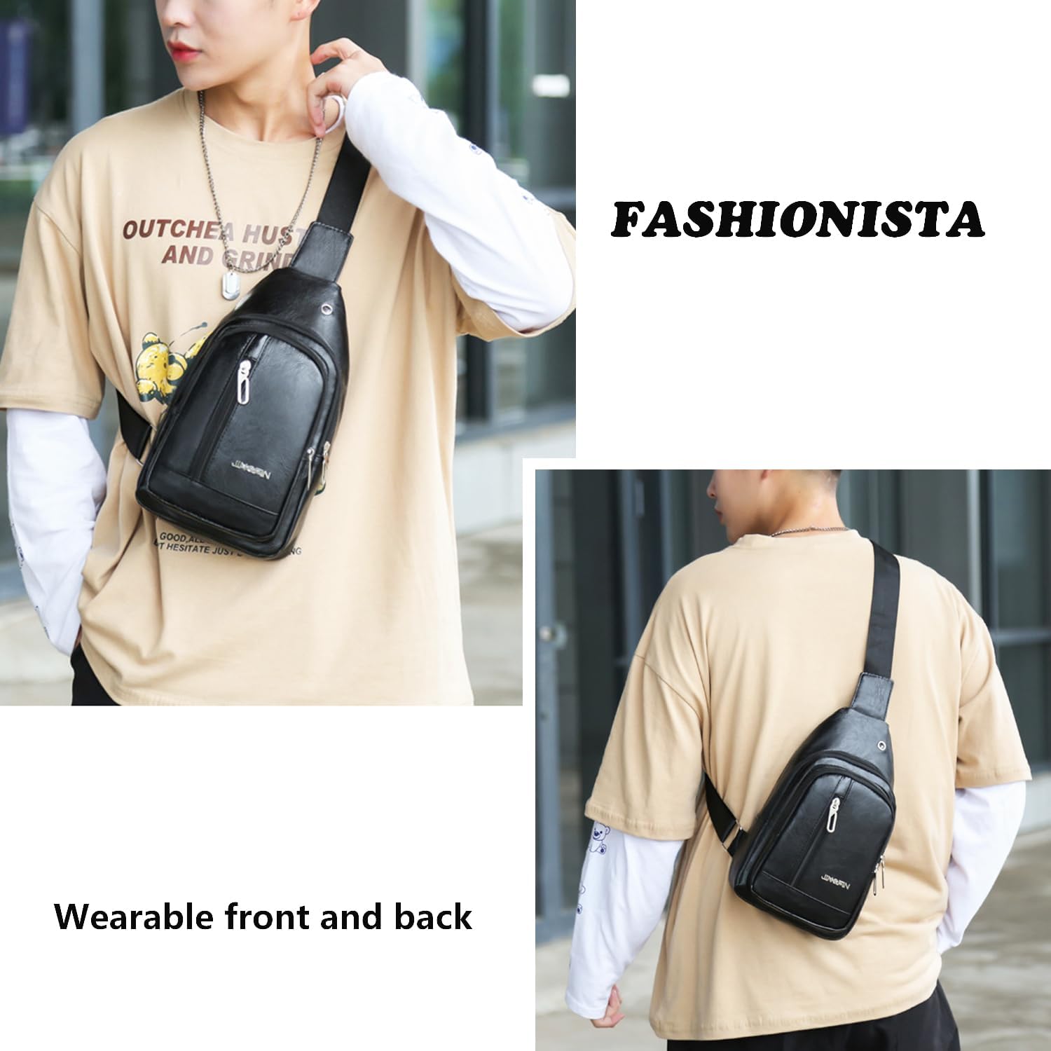 Thumbnail 6 de CYchen Umhängetasche Schultertasche Messenger Bag – robuste Crossbody-Tasche für Herren