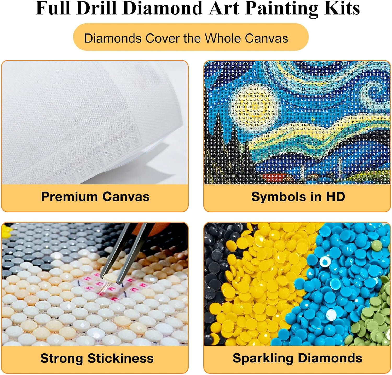 Detalle 1 de SparkGlow Diamond Art Kit, 27.5 x 15.7 Inches