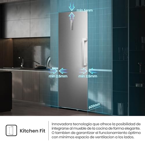 Detalle de Hisense FT3K310SAIE1: Congelador de una puerta Total No Frost con Kitchen Fit y WiFi
