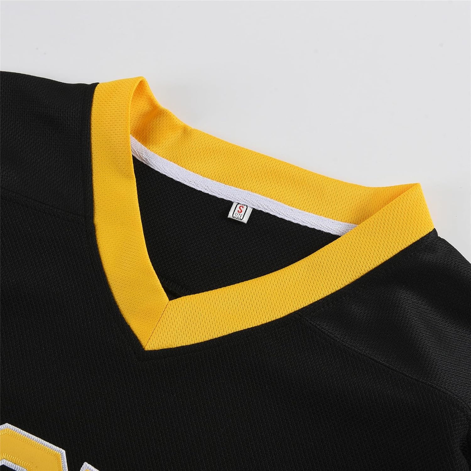 Thumbnail 6 de KOKJUX Youth Happy Gilmore #18 Stitched Hockey Jersey, Black Mesh