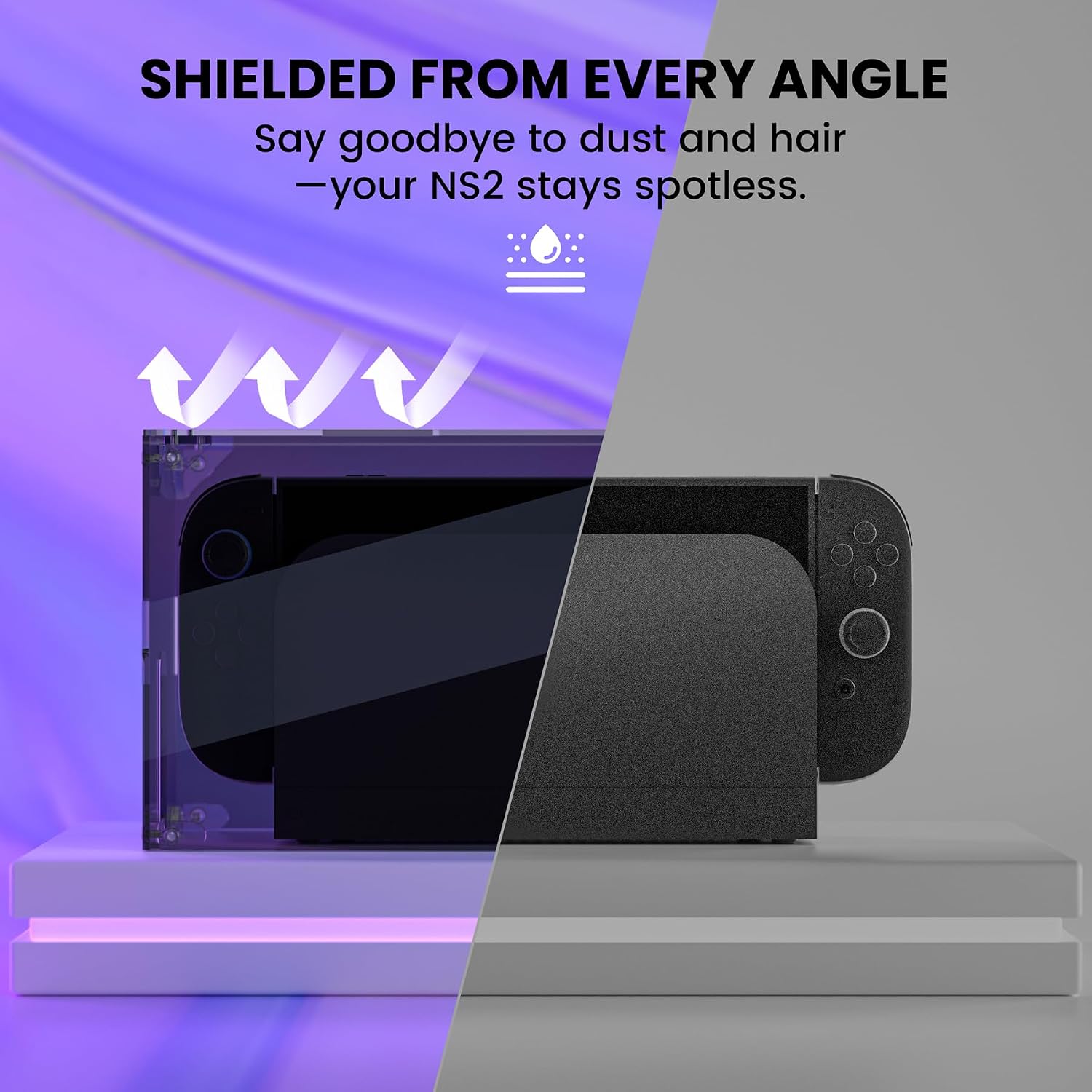 Thumbnail 2 de PlayVital Clear Acrylic Dustproof Cover for Switch 2