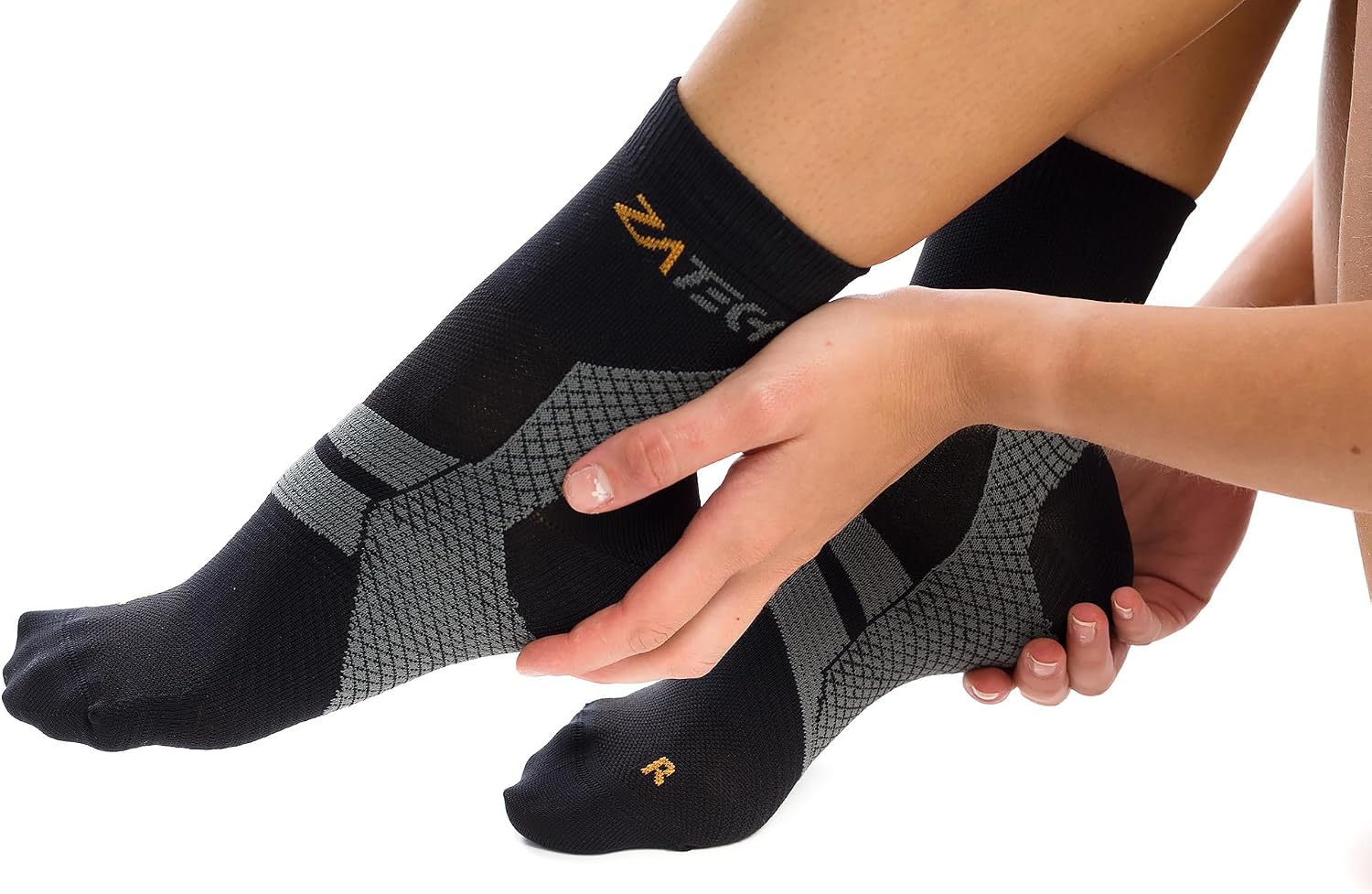 Thumbnail 1 de ZaTech ZCS-BG-L03 compressiesokken met ondersteuning voor voetboog en hiel