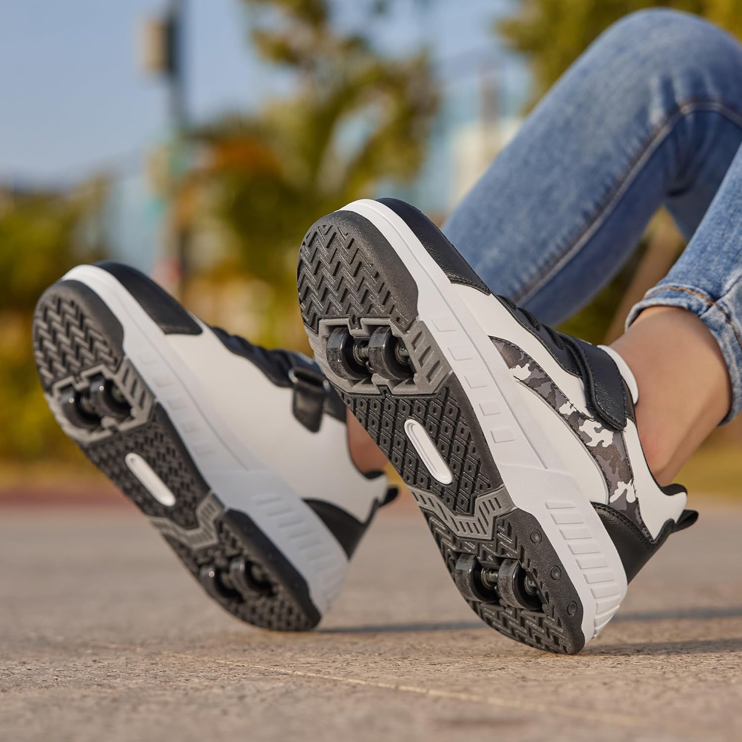 Thumbnail 2 de YINGCSM Rollschuhe für Kinder (2-in-1): Turnschuh mit Rollen