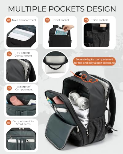 Detalle de Sac cabine Yankony Voyage 40x30x20 cm – bagage à main Ryanair et plus