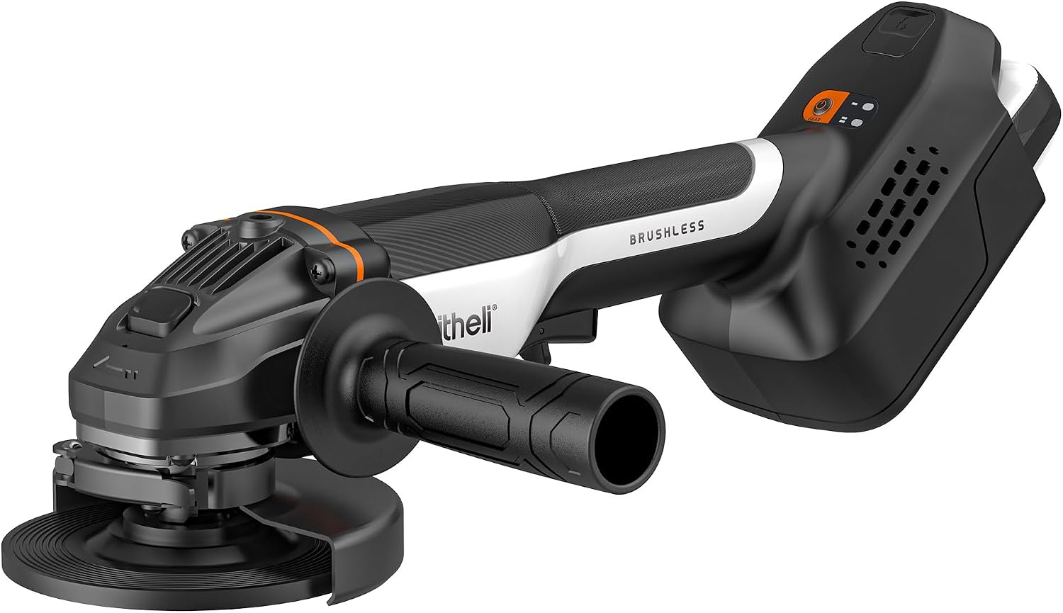 Detalle de LiTHELi Angle Grinder, 20V Cordless Brushless Grinder with 4.0 Ah Battery