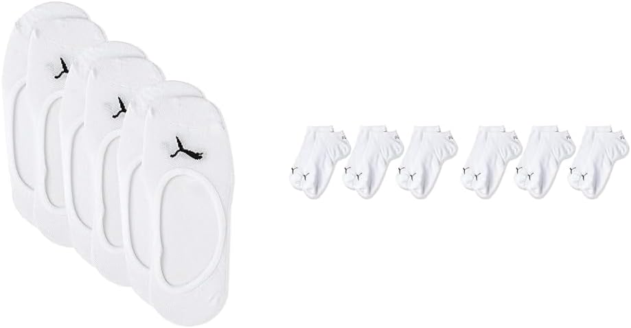 Detalle de PUMA Footie Mixte – Lot de 3 chaussettes Footie coton doux, confort quotidien
