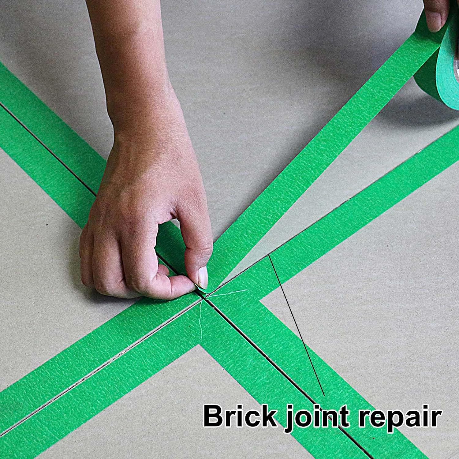 Detalle de BOMEI PACK Green Masking Tape, 24mm x 55 yd, 6 Rolls