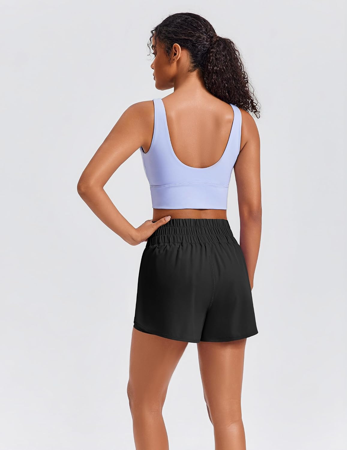 Detalle 1 de PINSPARK Women's Running Shorts 3-inch inseam