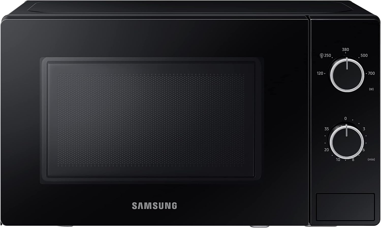 Detalle de Samsung Forno a Microonde MS20A3010AL: design minimalista e cottura essenziale da libera installazione