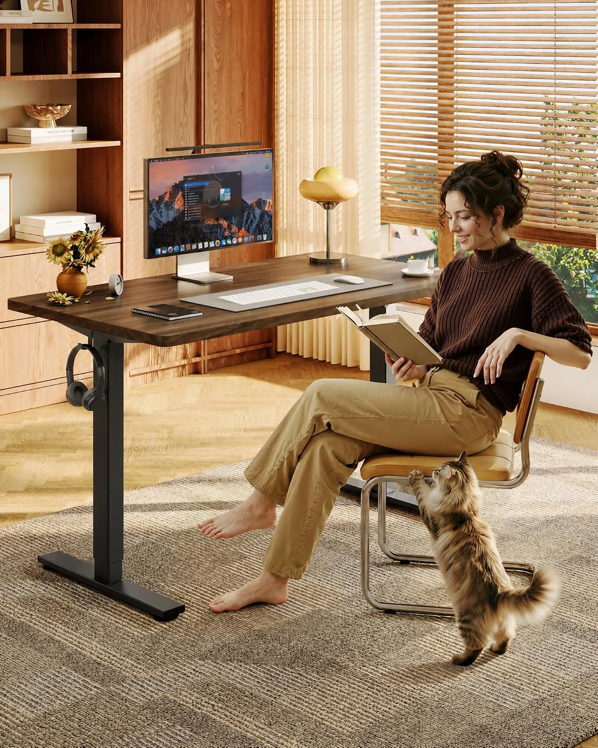 Detalle 2 de FLEXISPOT EN1 48" x 24" Electric Standing Desk, Seamless Top, 4 Presets
