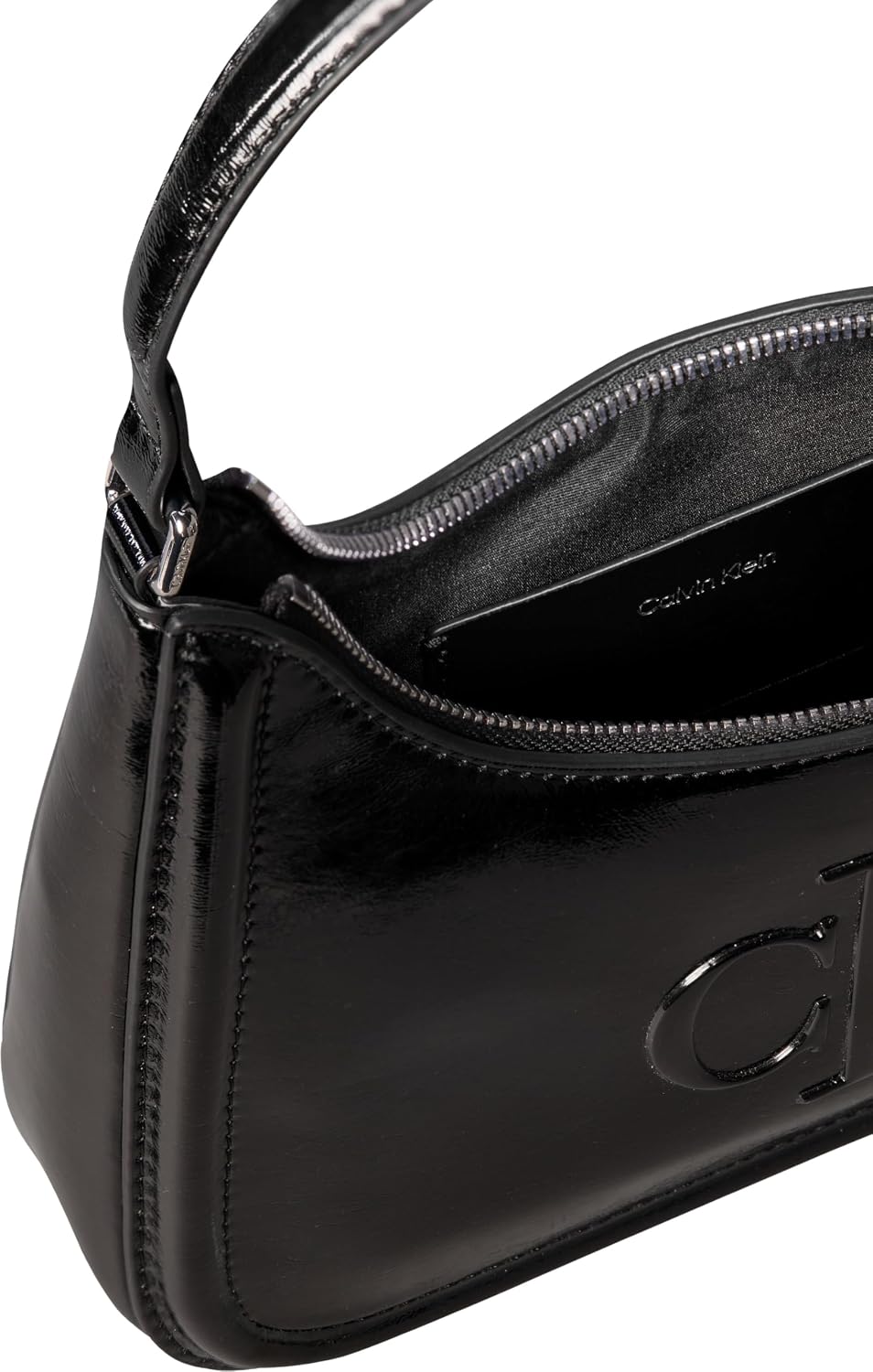 Thumbnail 5 de Calvin Klein BOLD CK Metallic Shoulder Bag (LV04F3332G) – Black crossover bag