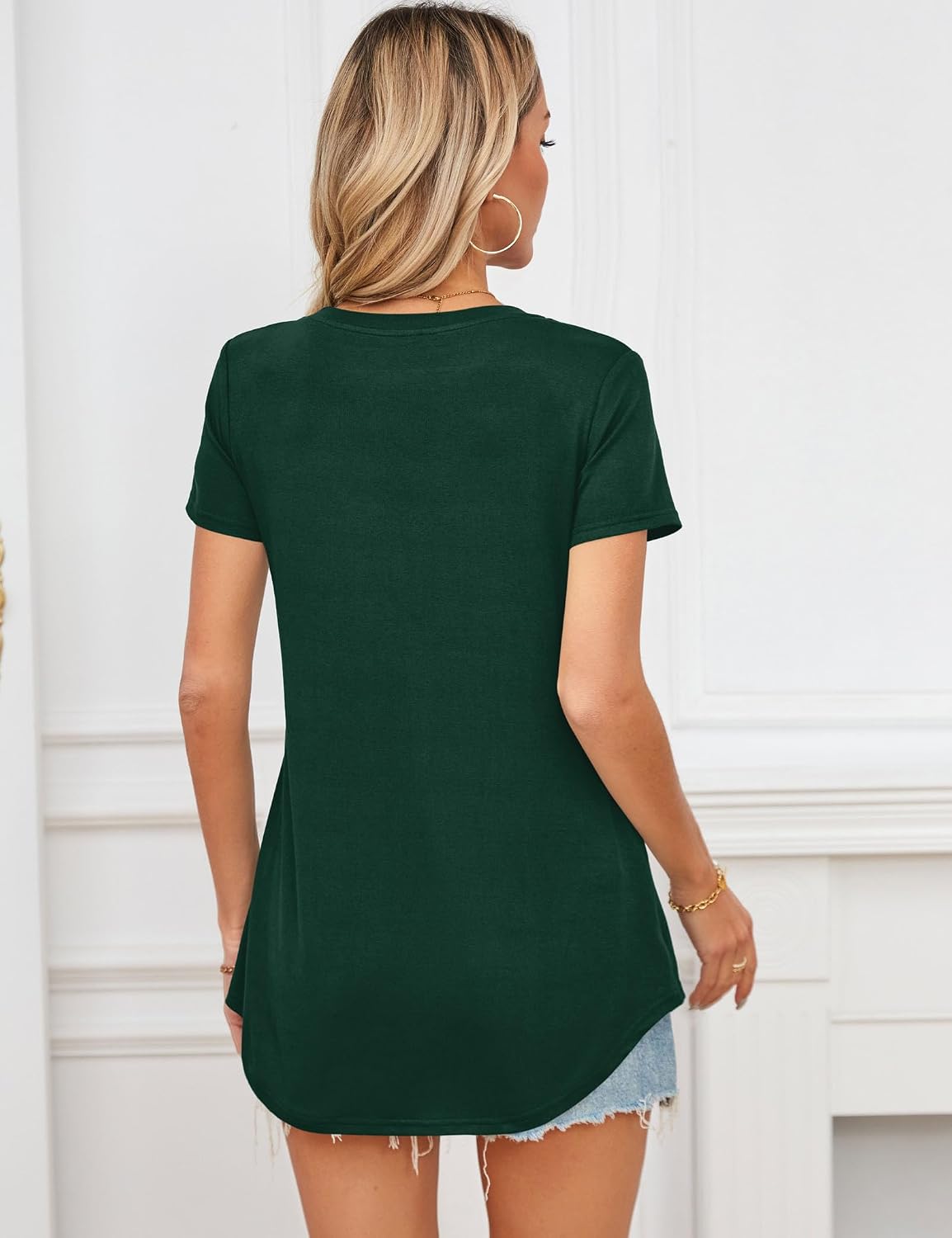 Thumbnail 2 de Beluring T‑Shirt Damen Lässig Rundhals Longshirt