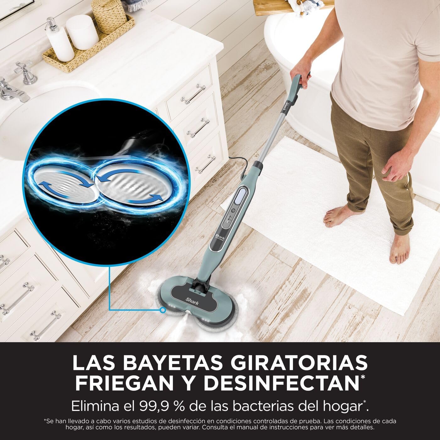 Thumbnail 1 de Shark Mopa de vapor automática S8201EUCP 🌿 Eliminación de manchas