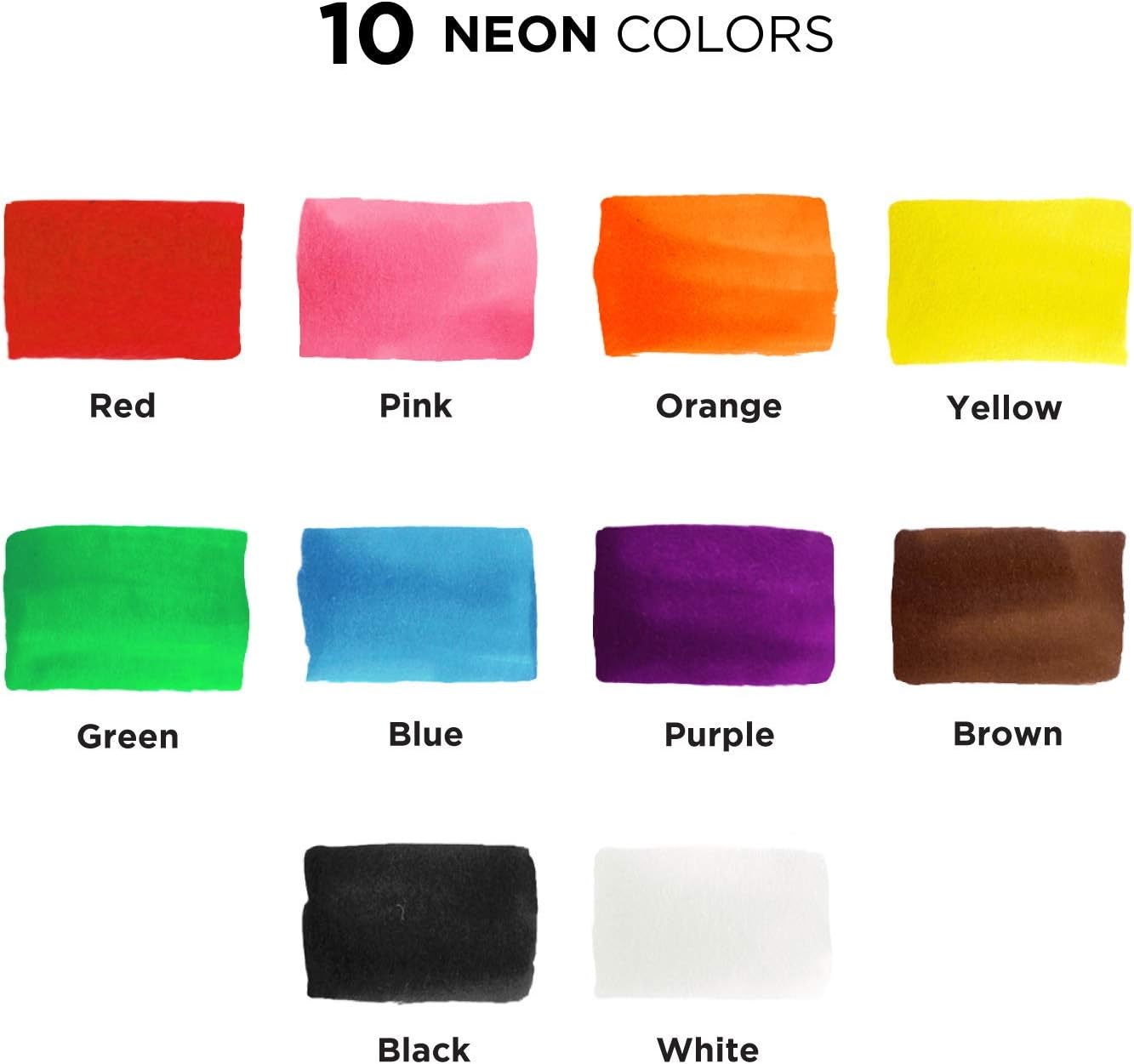 Detalle 2 de Chalkola Kreidestifte Neon 10er Set 3mm 🎨